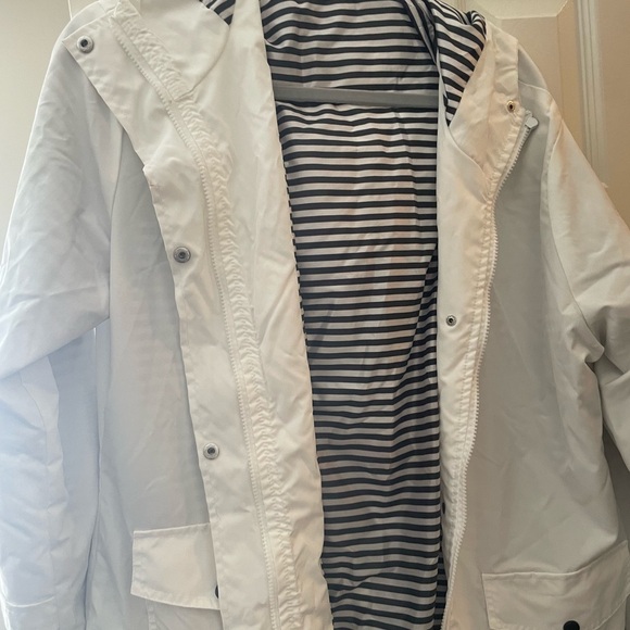 Jackets & Blazers - Women's White Hooded Jacket